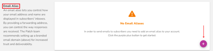 sending email alias