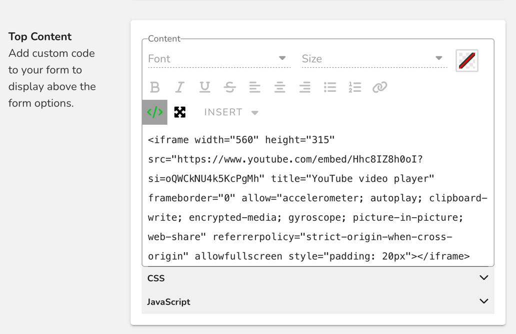 How to Embed a YouTube Video Into Your Patch Form